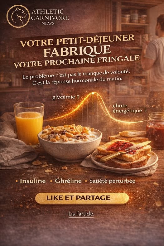 Le petit-déjeuner moderne ne nourrit pas toujours : il fabrique souvent la fringale suivante