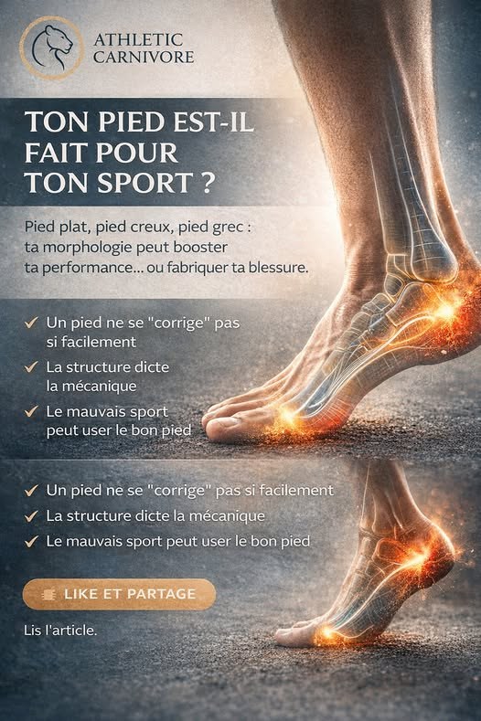 Ton pied est-il fait pour ton sport ? Morphologie, performance et blessures silencieuses