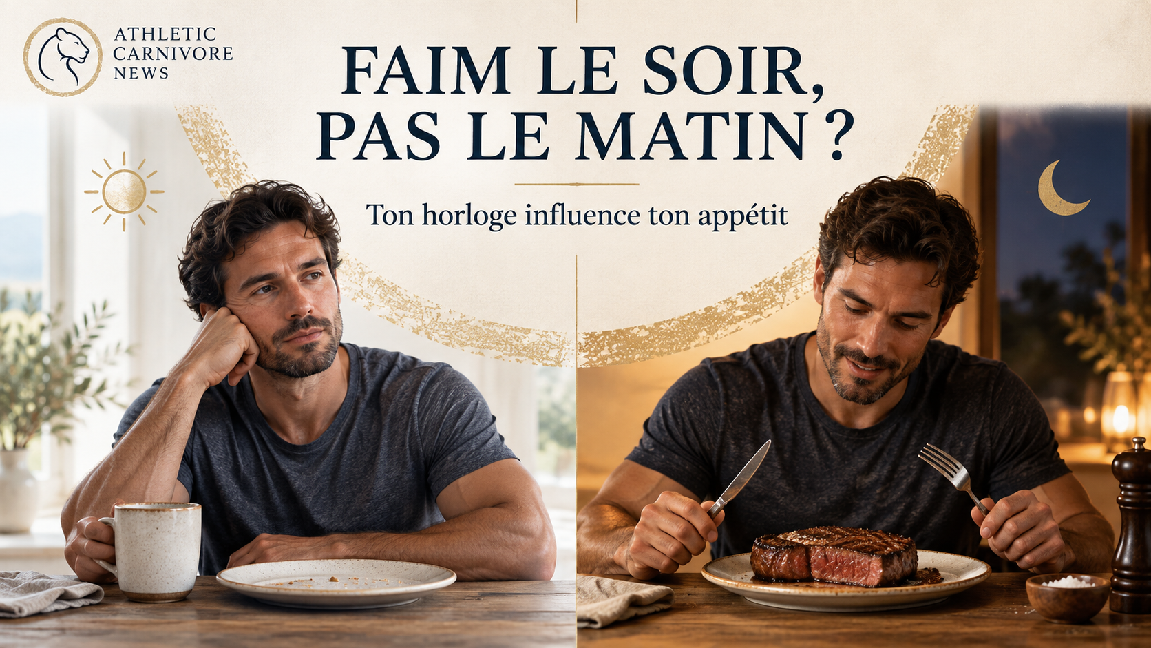 Pourquoi tu as faim le soir mais presque jamais le matin