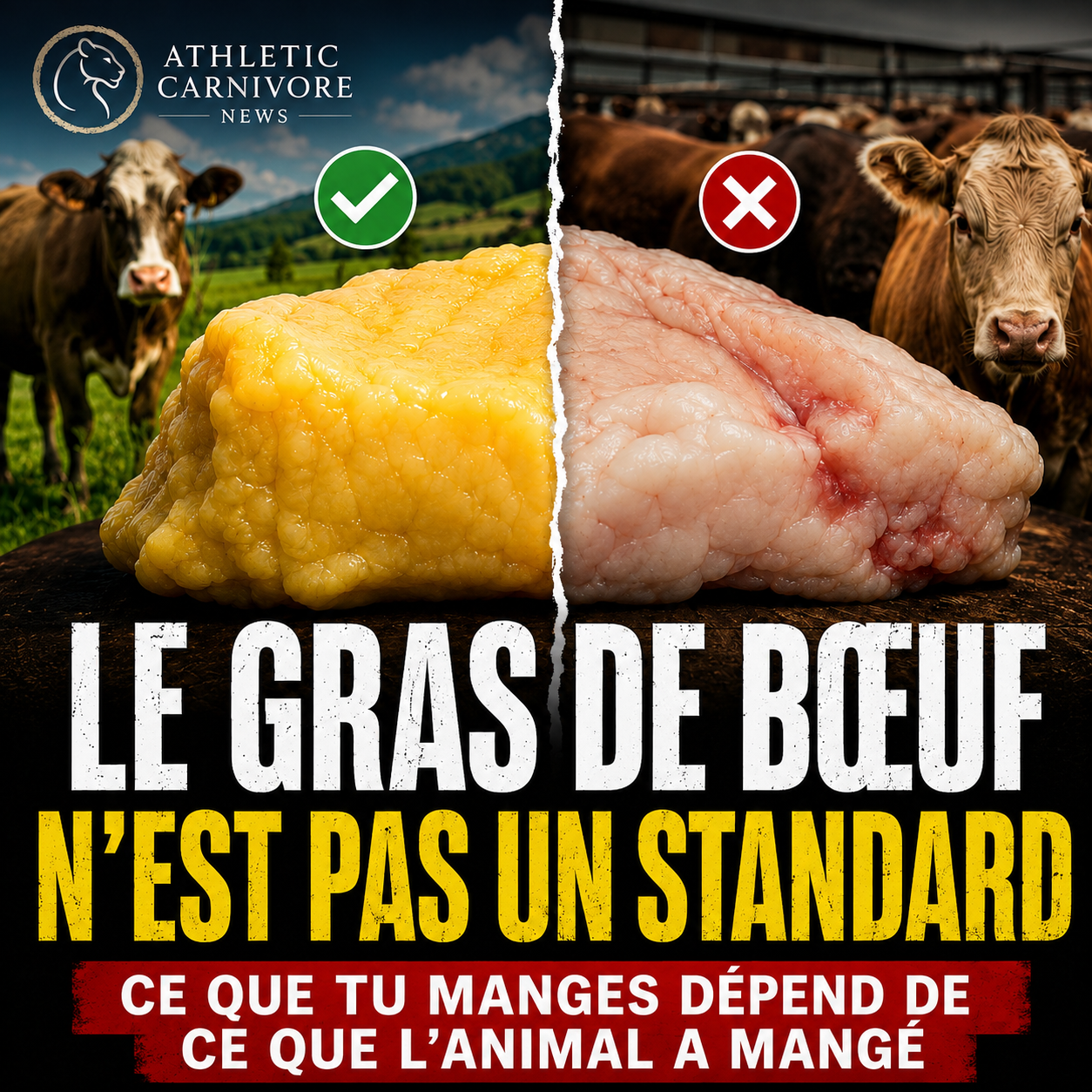 Comprendre la vraie qualité du gras de bœuf selon l’alimentation de l’animal