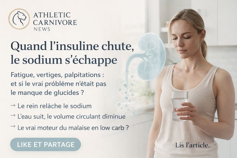 Quand l’insuline chute, le sodium suit : le mécanisme que les carnivores doivent comprendre