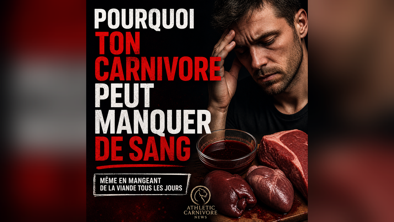 Pourquoi ton régime carnivore peut causer une fatigue liée au manque de sang
