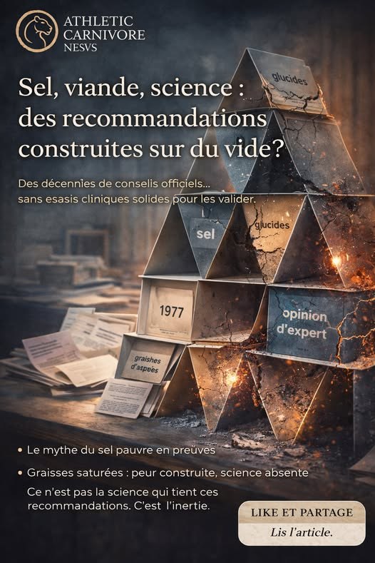 Sel, viande, science : des recommandations construites sur du vide ?