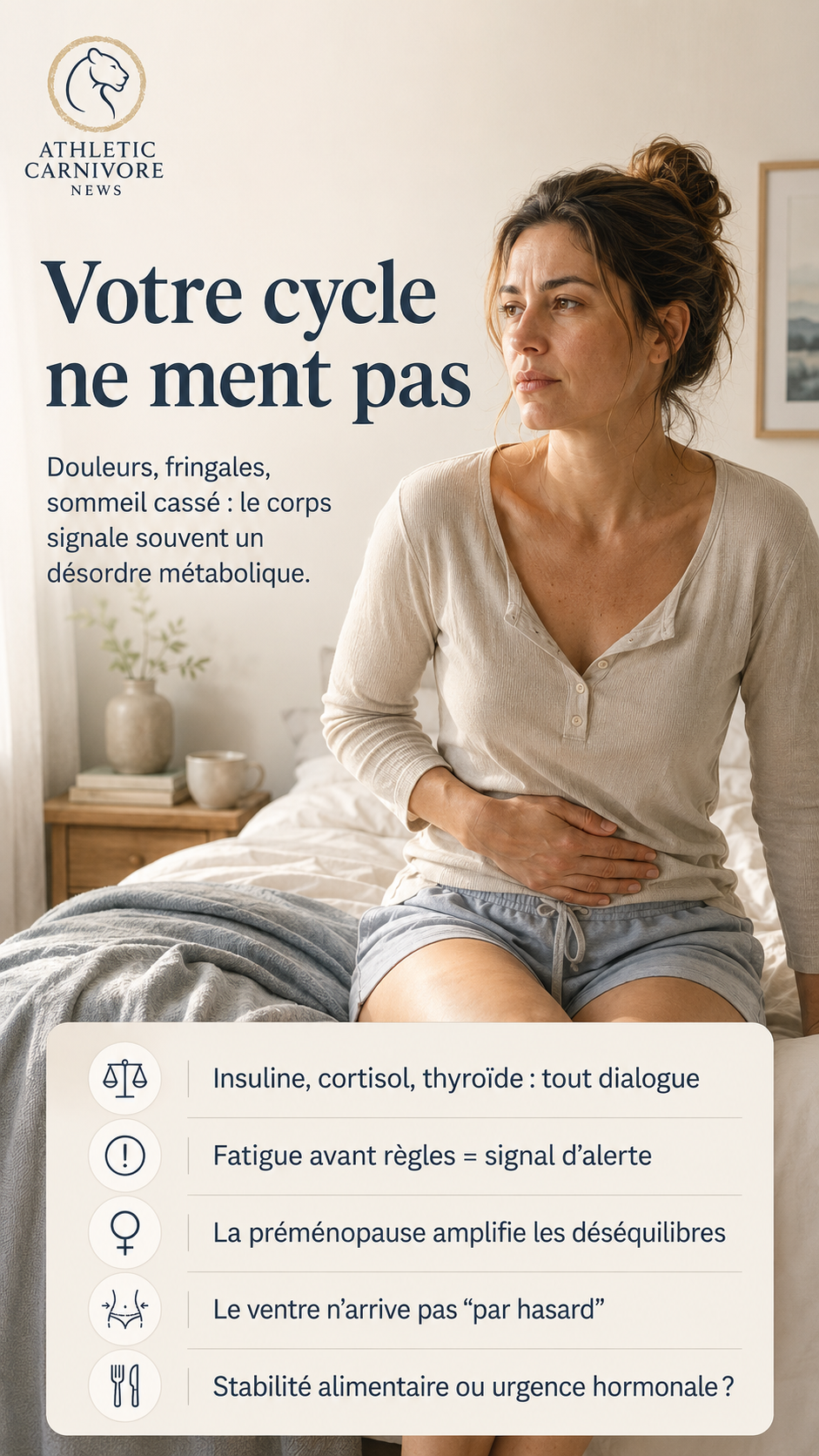 Cycle féminin : ce que vos hormones racontent vraiment de votre métabolisme