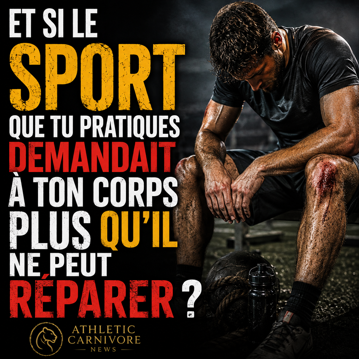 Quand le sport dépasse la capacité de réparation de ton corps