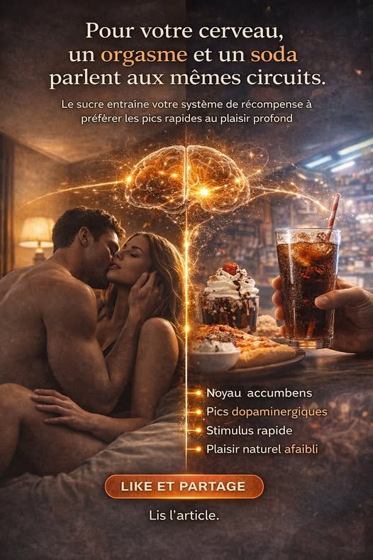 Plus vous consommez de sucre, moins vous ressentez de plaisir. Même dans le sexe