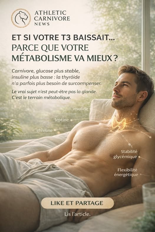 Thyroïde, T3, T4 : ce qui change vraiment quand vous mangez carnivore