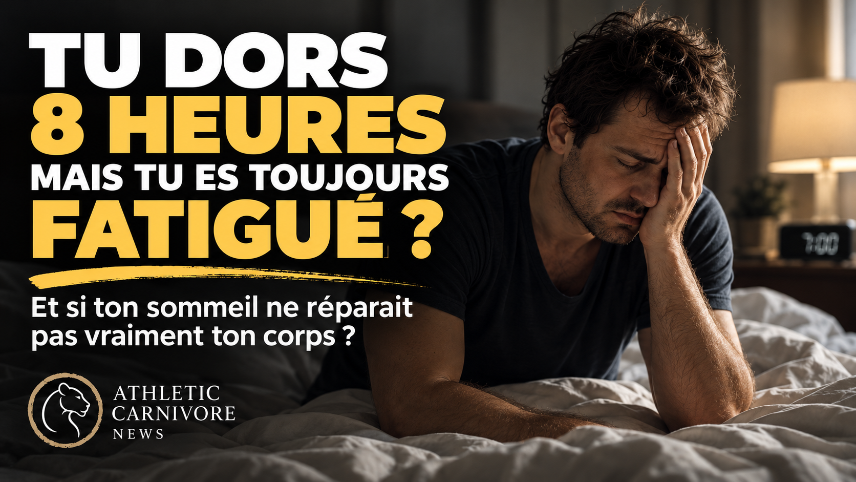 Tu dors 8 heures mais restes fatigué : comprendre la vraie récupération