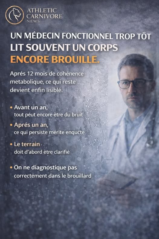 Avant de courir chez le médecin fonctionnel : laissez votre biologie parler pendant un an