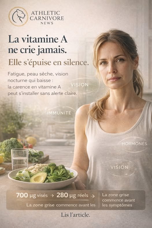 Vitamine A : la carence silencieuse que les légumes colorés ne corrigent pas toujours