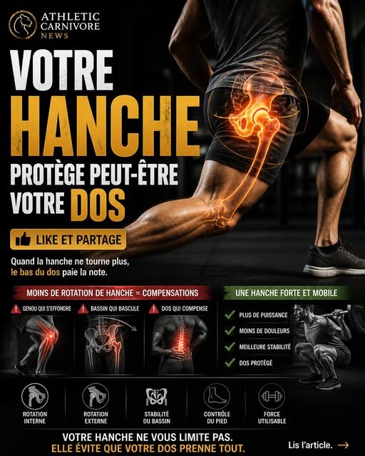 Votre hanche protège peut-être votre dos